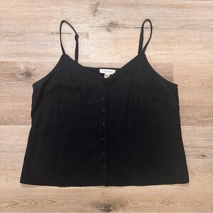 Women’s Linen Button Down Tank Top Size Large